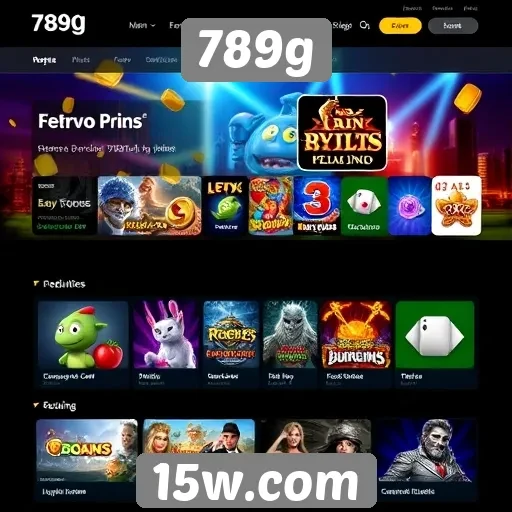 Navegação intuitiva no site 789g